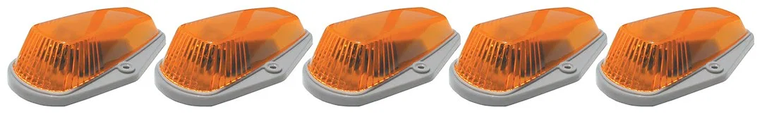 20-226 – PACER PERF Roof Marker Light, Direct-Fit OE Style Amber Lens LED Clear Bulb 5 Light Set With Wiring Harness